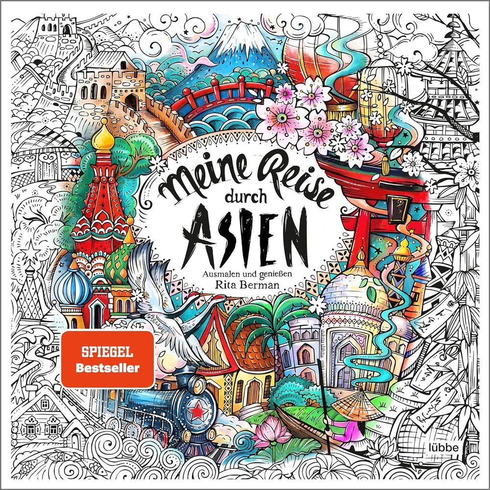 Meine Reise durch Asien: Ausmalen und genieen Rita Berman coloring book #1