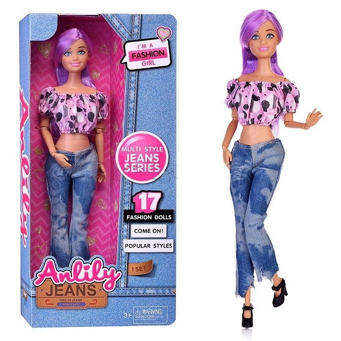 Кукла "Рина" в коробке, типа Барби, 29 см, интерактивная, шарнирная (руки и ноги сгиб, акс) в коробке #1