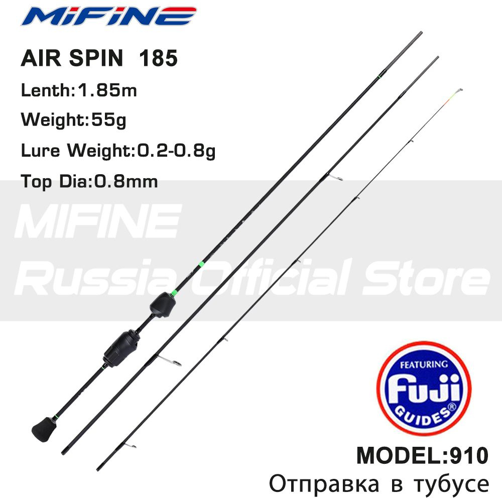 Штекерный спиннинг для рыбалки Mifine AIR SPIN (0.2-0.8G) 185см #1