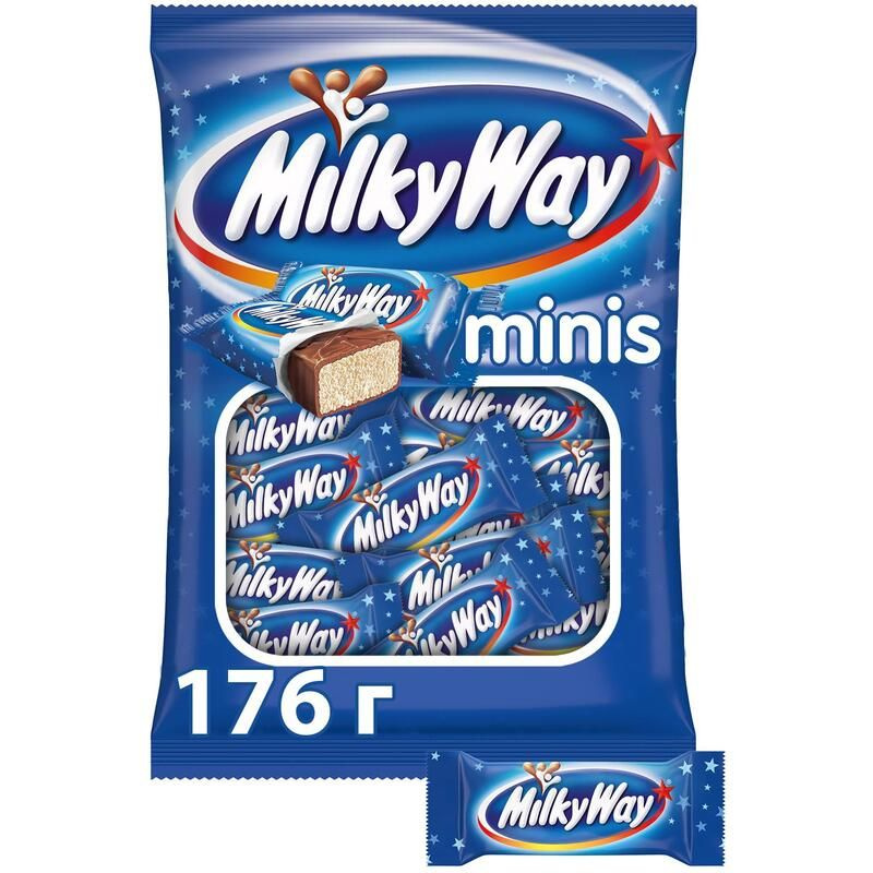 Шоколадные батончики Milky Way мини 176 г #1