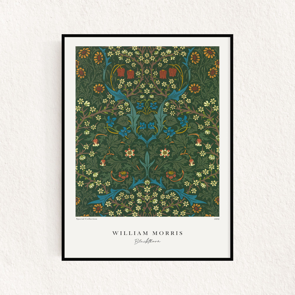 Постер "William Morris - Blackthorn" 30х40см #1