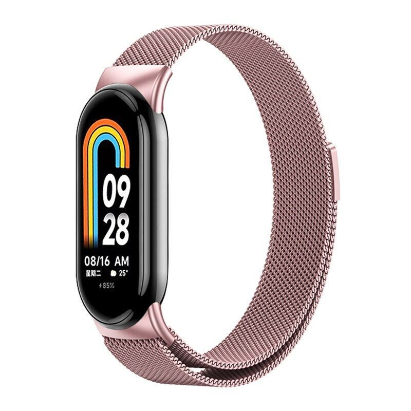 Металлический ремешок с миланской петлей для браслета Xiaomi Mi Band 8 из нержавеющей стали  #1