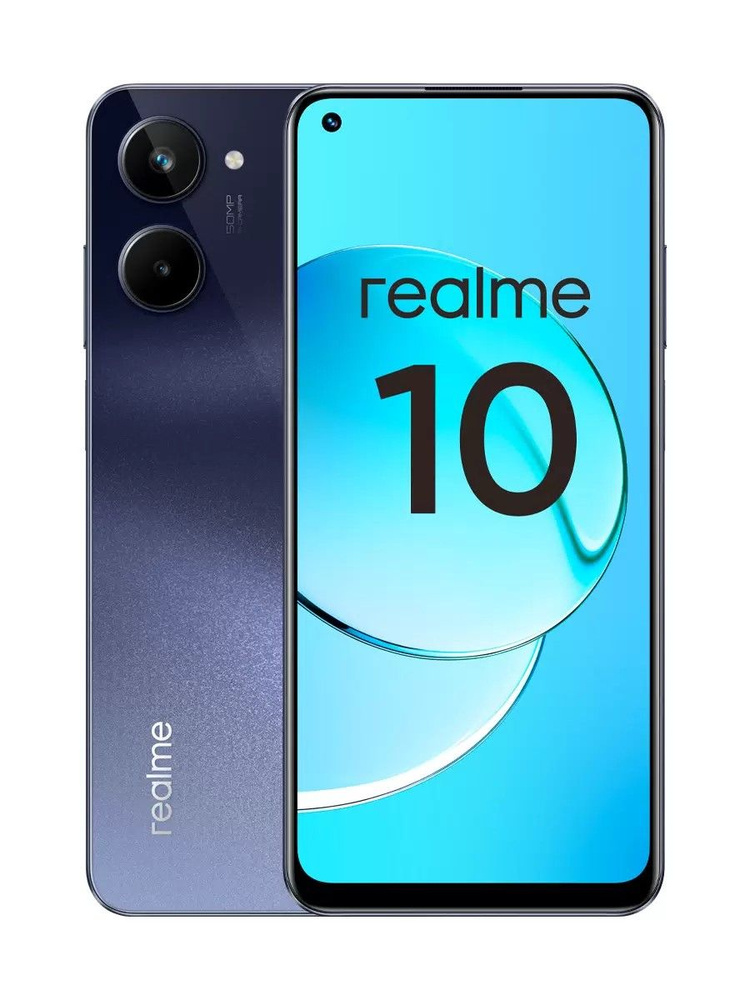 realme Смартфон 10 RMX3630 128Gb 8Gb 8/128 ГБ, черный #1