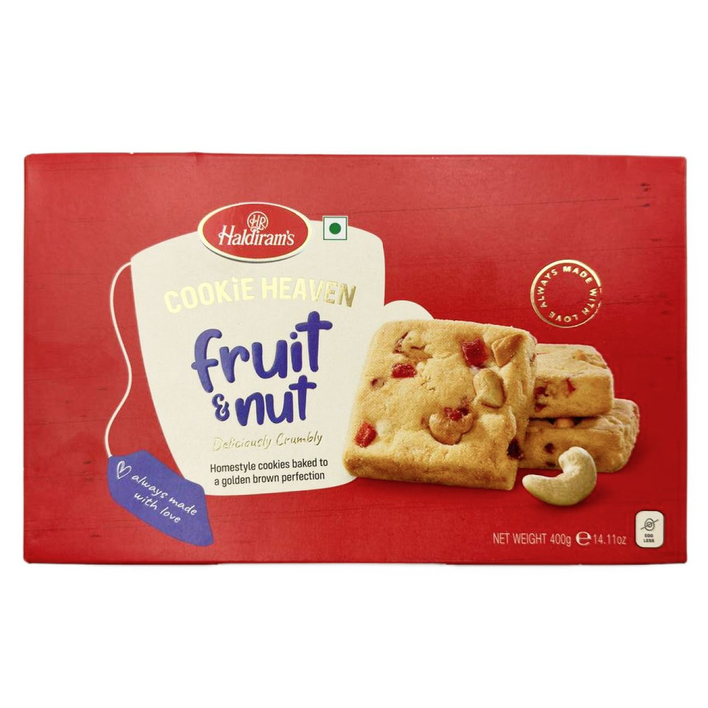 Печенье индийское Haldirams Фруктово-ореховое (Cookie Fruit Nut), 400г  #1