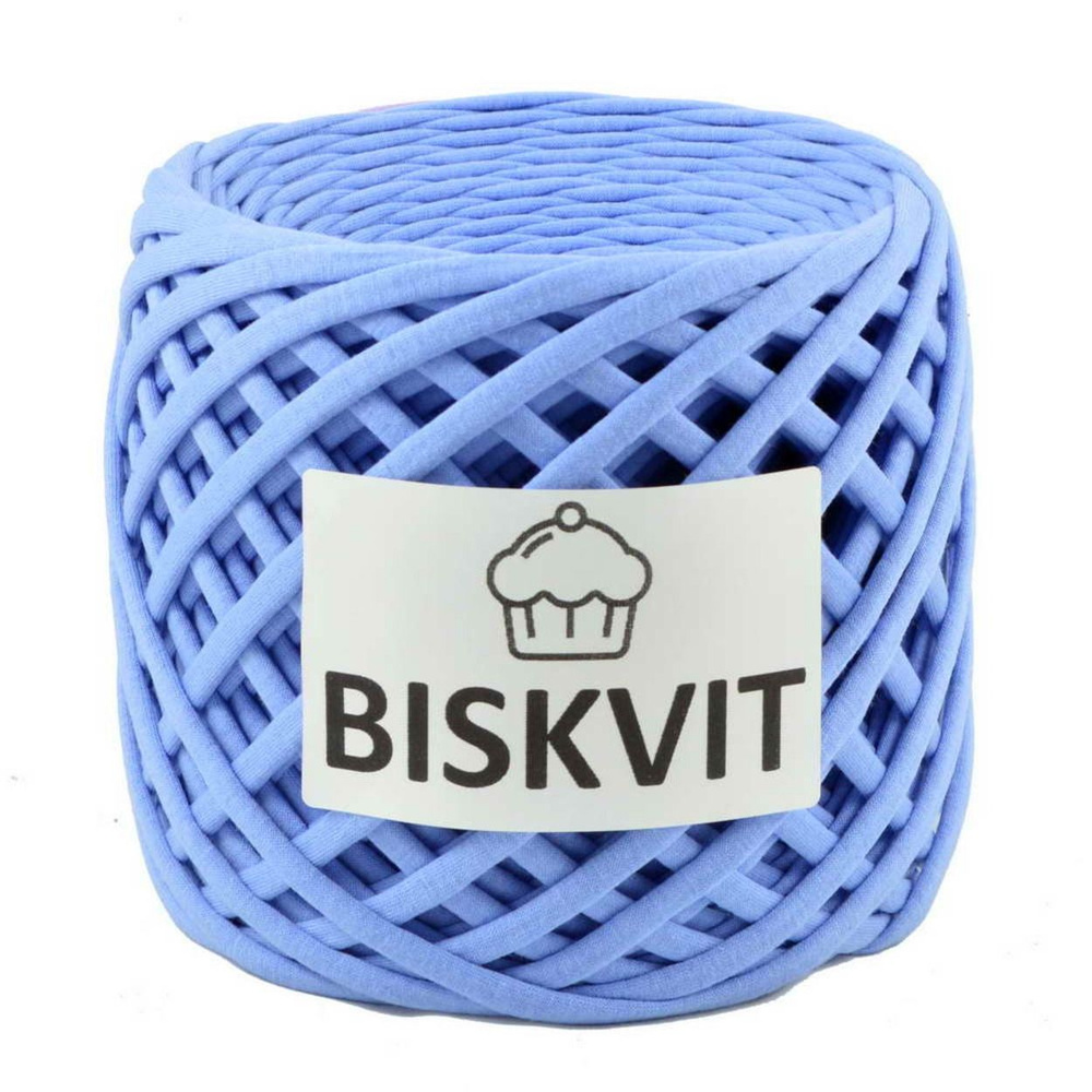 Трикотажная пряжа Biskvit (Бисквит) цвет Колокольчик, 330гр. 100м. (100% хлопок), 1 моток.  #1