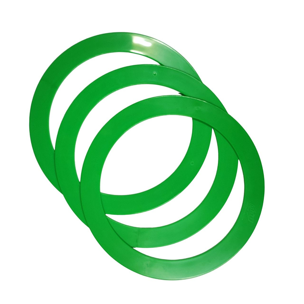 Кольцо для жонглирования Standard от Play Juggling, комплект из 3 зеленых колец, диаметр 32 см  #1