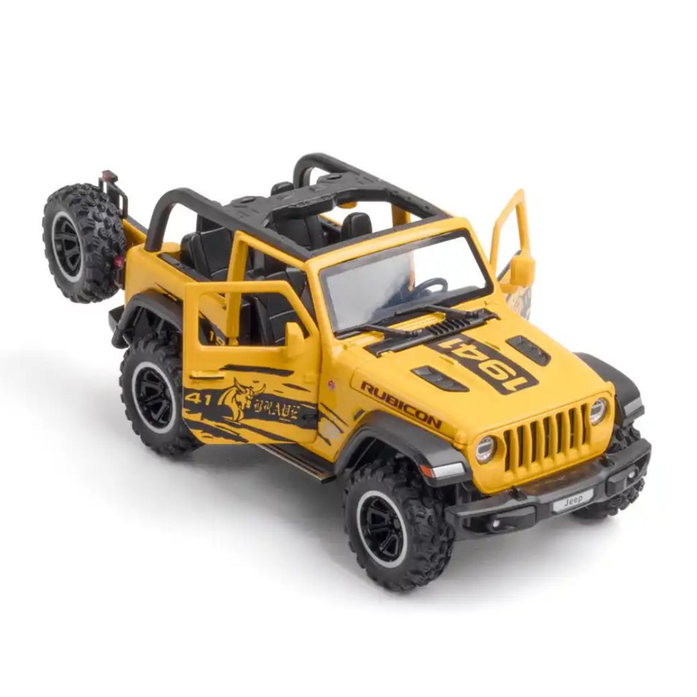 Модель детского автомобиля Джип Рубикон коллекционная металлическая игрушка Jeep масштаб 1:32  #1