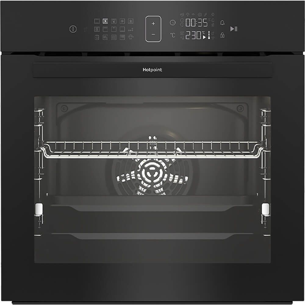 Духовой шкаф Hotpoint электрический, объем 72 л, независимый, 14 режимов, черный  #1