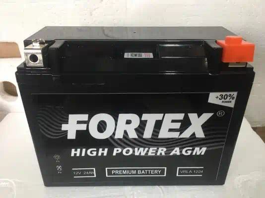 FORTEX Аккумулятор для мототехники, 24 А•ч, Универсальная полярность  #1