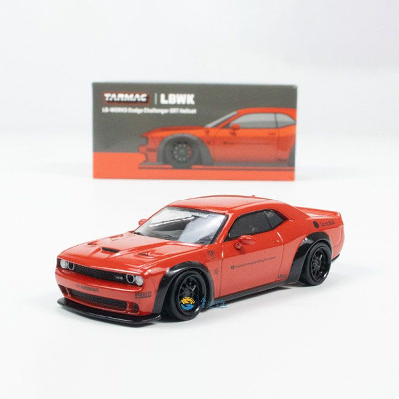 Машинка TW Tarmac Works 1:64 Dodge Challenger SRT Hellcat die cast alloy car model decoration gift  #1