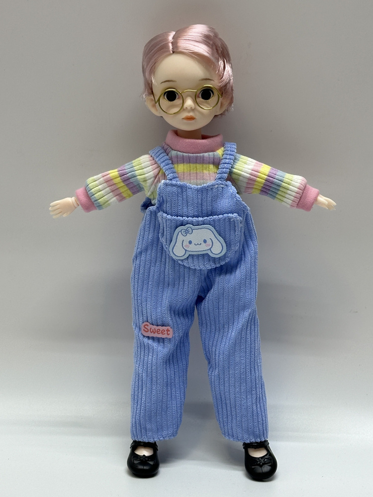 Кукла шарнирная 30 см с одеждой, / №9 / с большими глазами, для девочки, Коллекционная  #1
