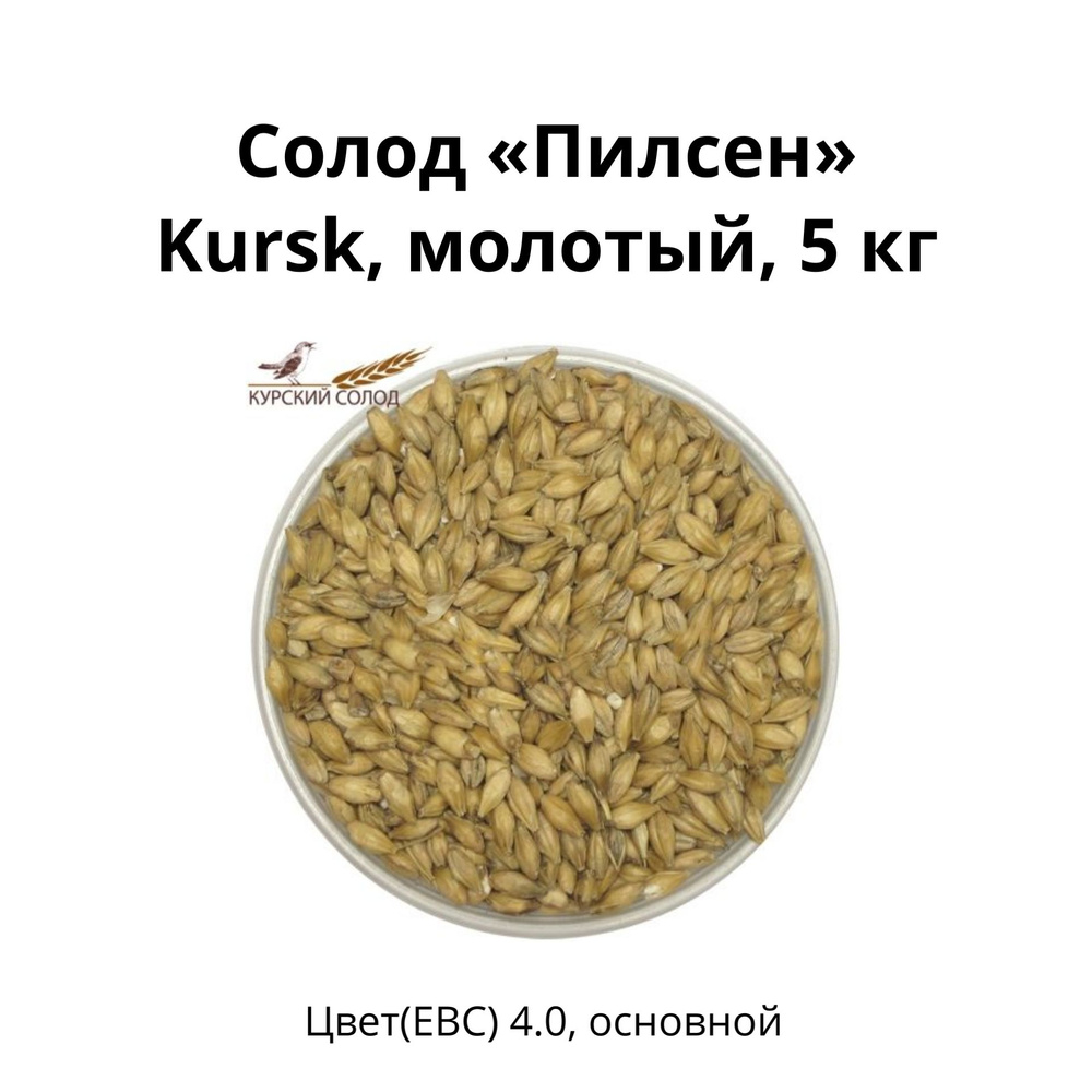 Солод Пилсен Kursk, молотый, 5 кг #1