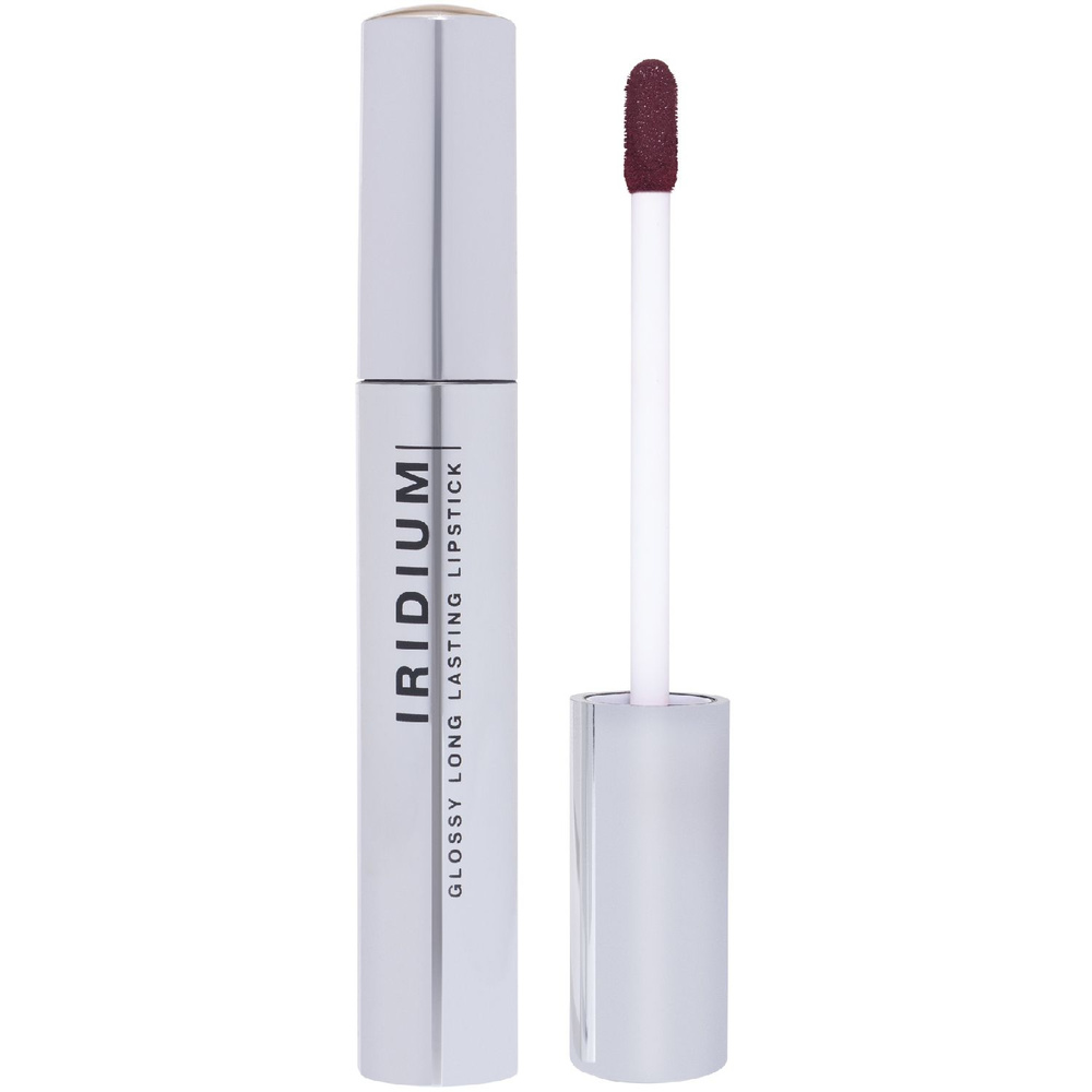 Influence Beauty Помада для губ Тон 04 Сливовый Iridium Glossy long lasting lipstick стойкая глянцевая #1