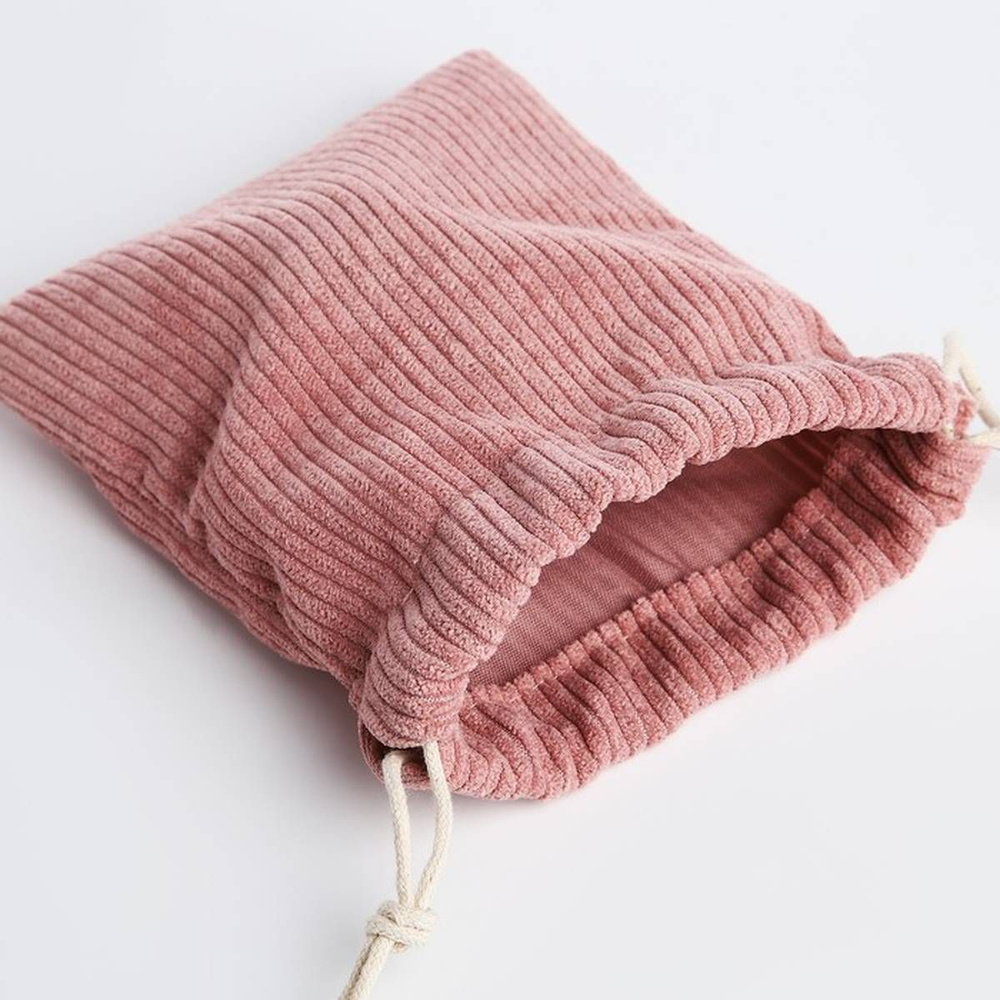 Косметичка - мешок с завязками, цвет розовый, 1 шт. #1