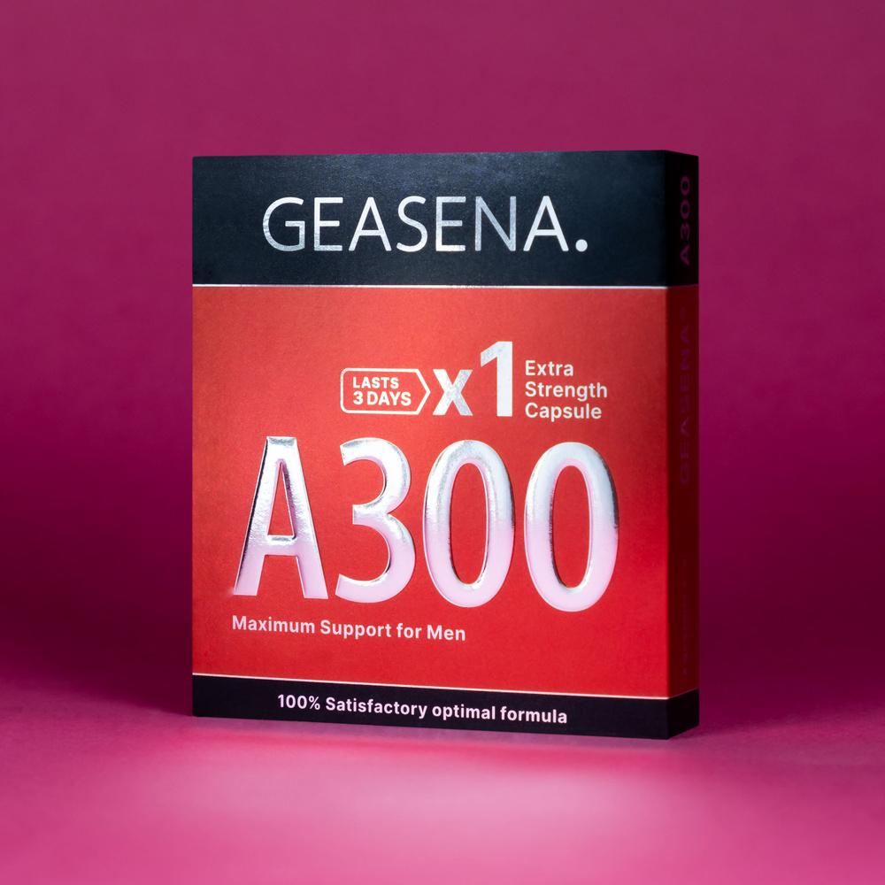 А300 GEASENA. х1 Мощная капсула для усиления потенции у мужчин. Повышение потенции. Действует 2-4 дня. #1