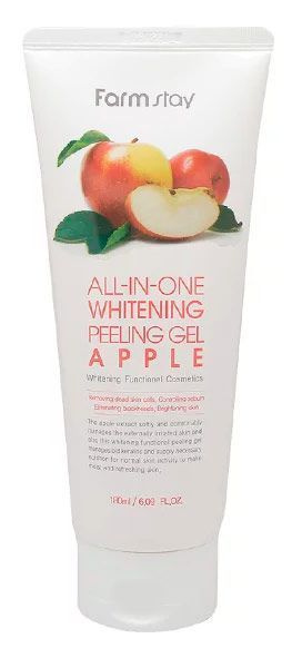 Пилинг-скатка c экстрактом яблока FarmStay All In One Whitening Peeling Gel Apple 180 мл  #1