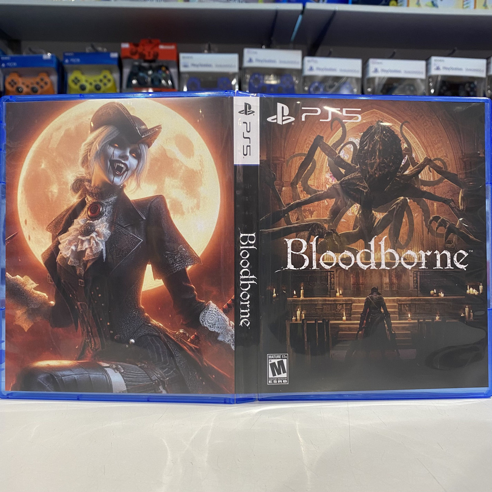 Игра "Bloodborne" PS5 - Кастомная обложка для диска #1