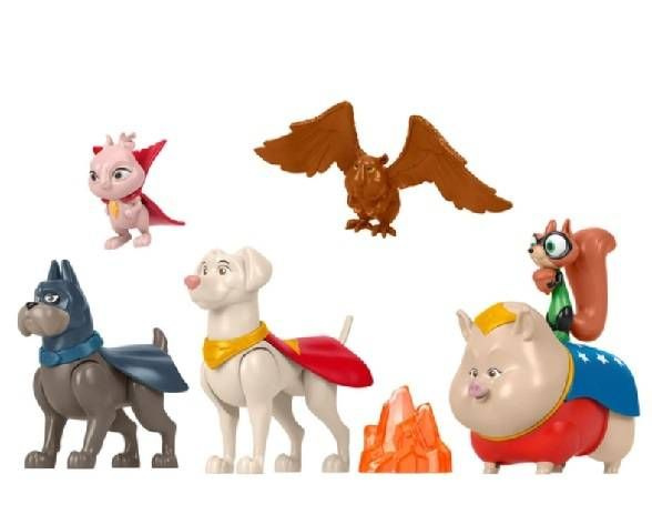 Набор из 6 фигурок Fisher-Price DC League of Super-Pets DC Лига Суперпитомцы  #1