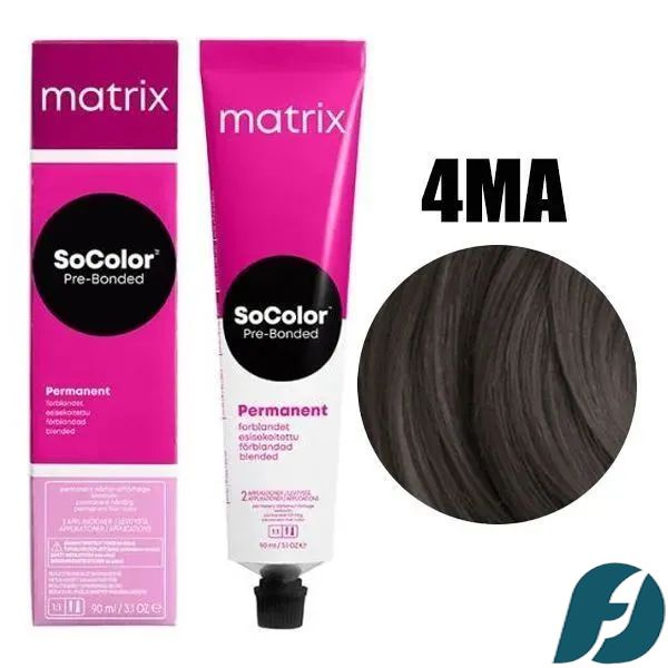 Matrix SOCOLOR 4MA Крем-краска стойкая для волос Шатен мокка пепельный, 90 мл  #1