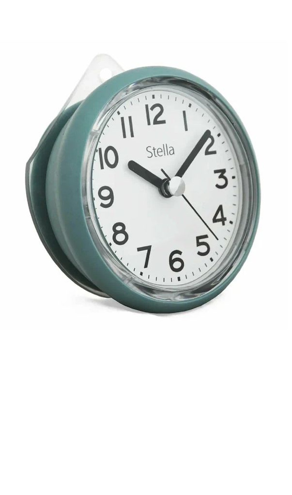 Влагостойкие небольшие настенные часы Stella SHC-99 Mint #1