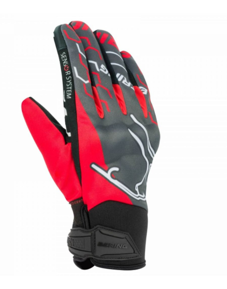 Перчатки Bering WALSHE Black/Grey/Red T13 (4XL) #1