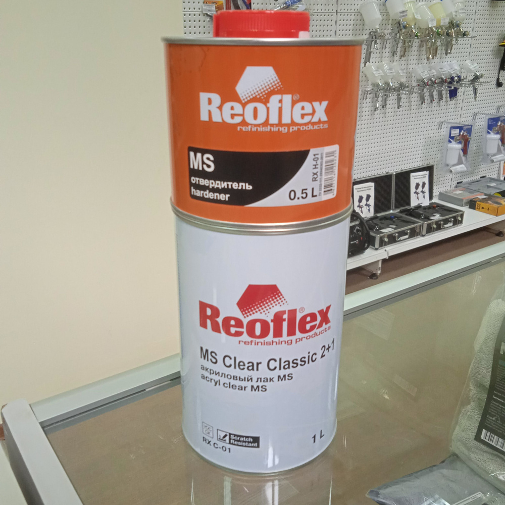 Лак акриловый Reoflex MS 2:1 (1л) Classic + 0,5 отвердитель комплект #1