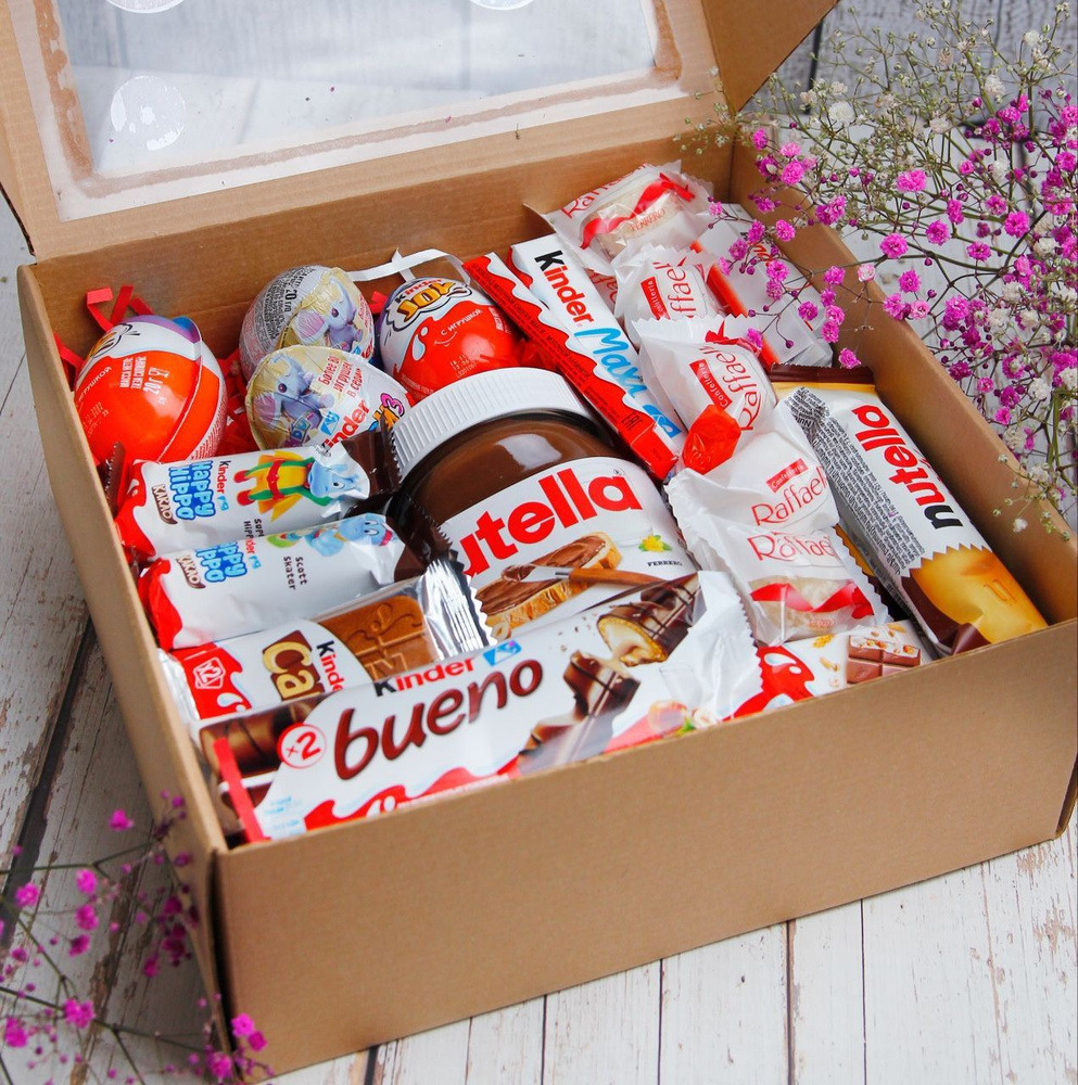 Подарочный набор Kinder (XL) - 50 сладостей! + Nutella 350 #1