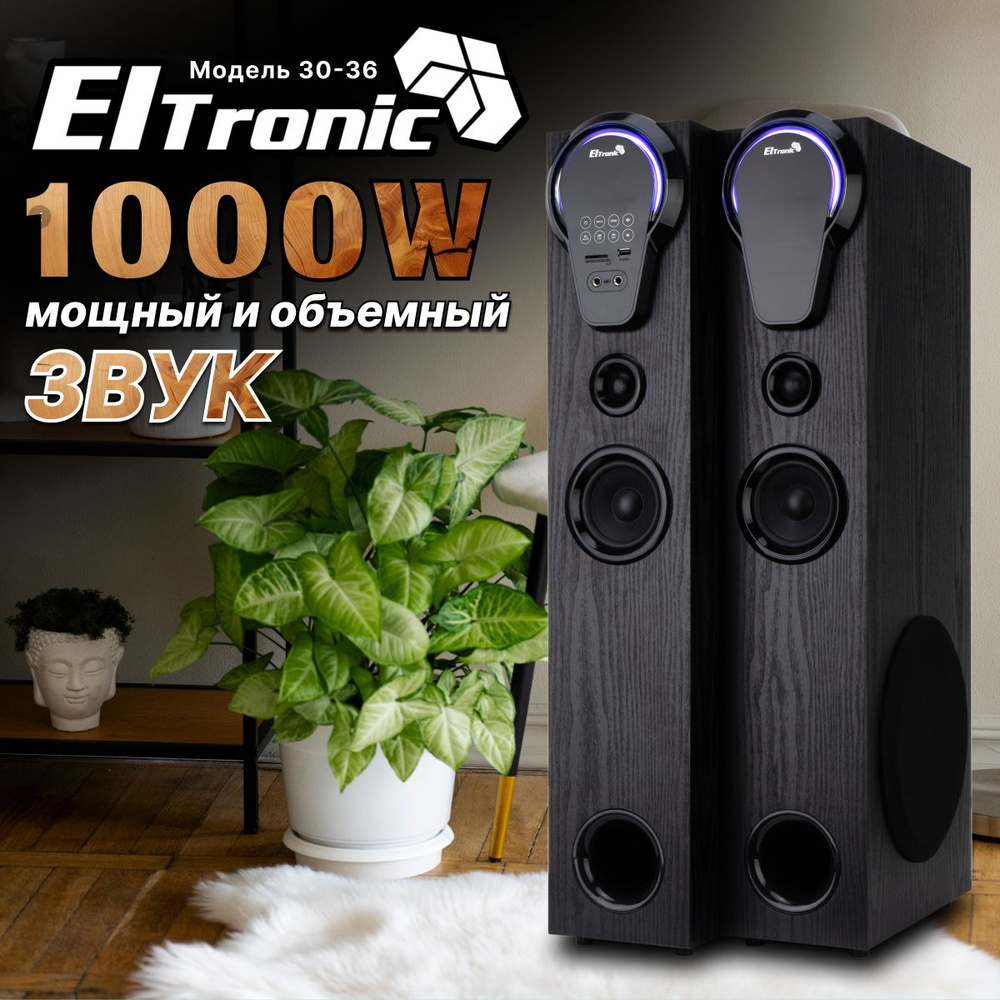 Eltronic Акустическая система 30-36 HOME SOUND, 100 Вт, черный #1