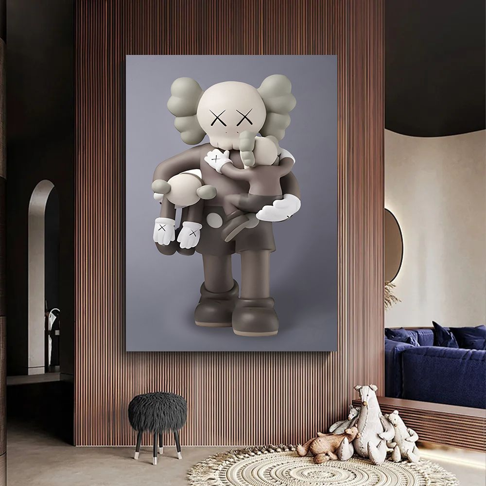 Картина Kaws, интерьерная картина кавс, 50х70 #1