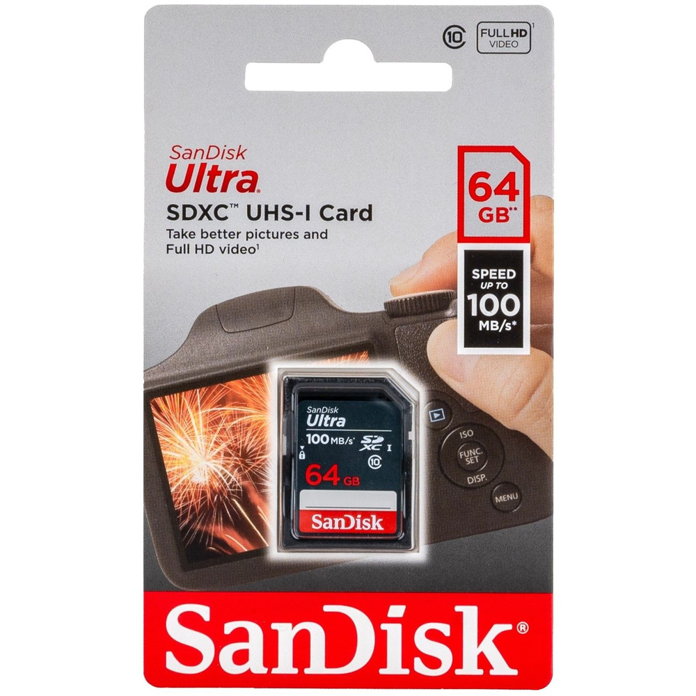 SanDisk Карта памяти Ultra 64 ГБ  (SDSDUNR-064G-GN3IN) #1