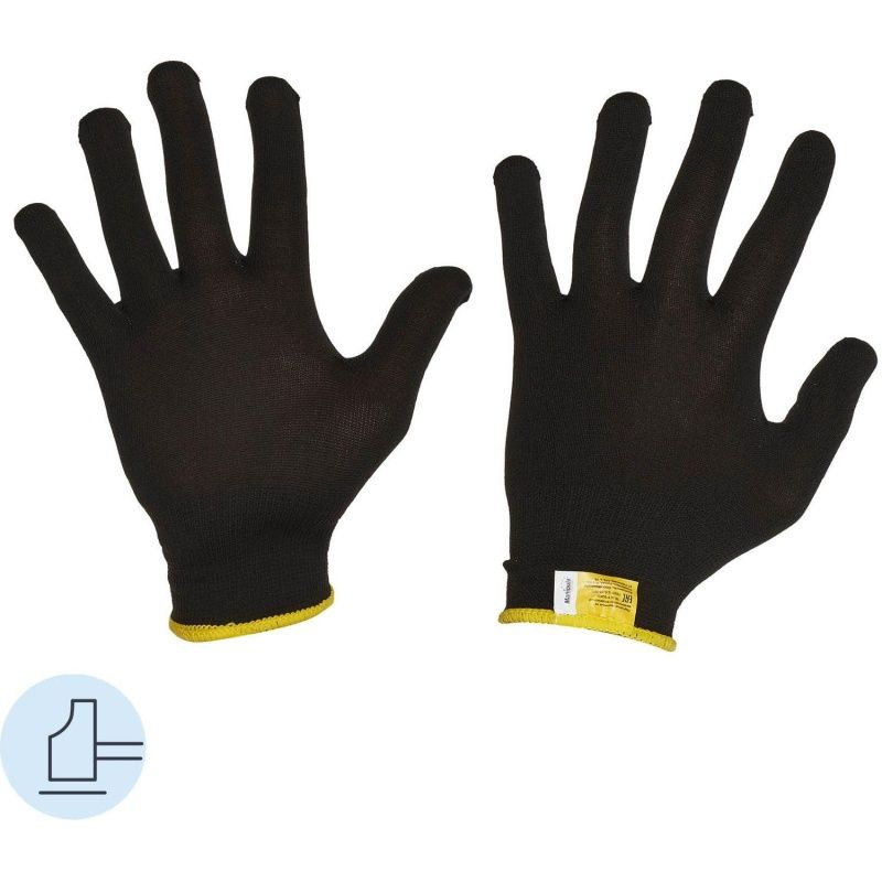 Защитные перчатки Manipula Specialist "Микрон", черные, размер 10, 10 пар, TNY-25/MG102  #1