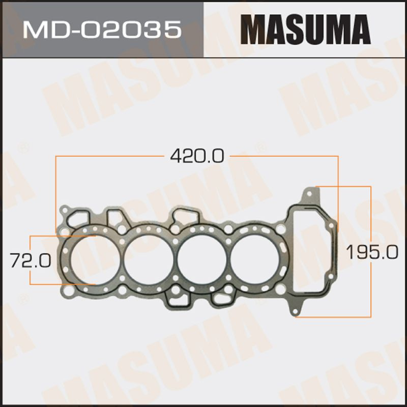 Masuma Прокладка ГБЦ, арт. MD-02035
, 1 шт. #1