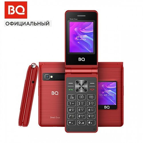 Мобильный телефон BQ 2412 Shell Duo Red #1