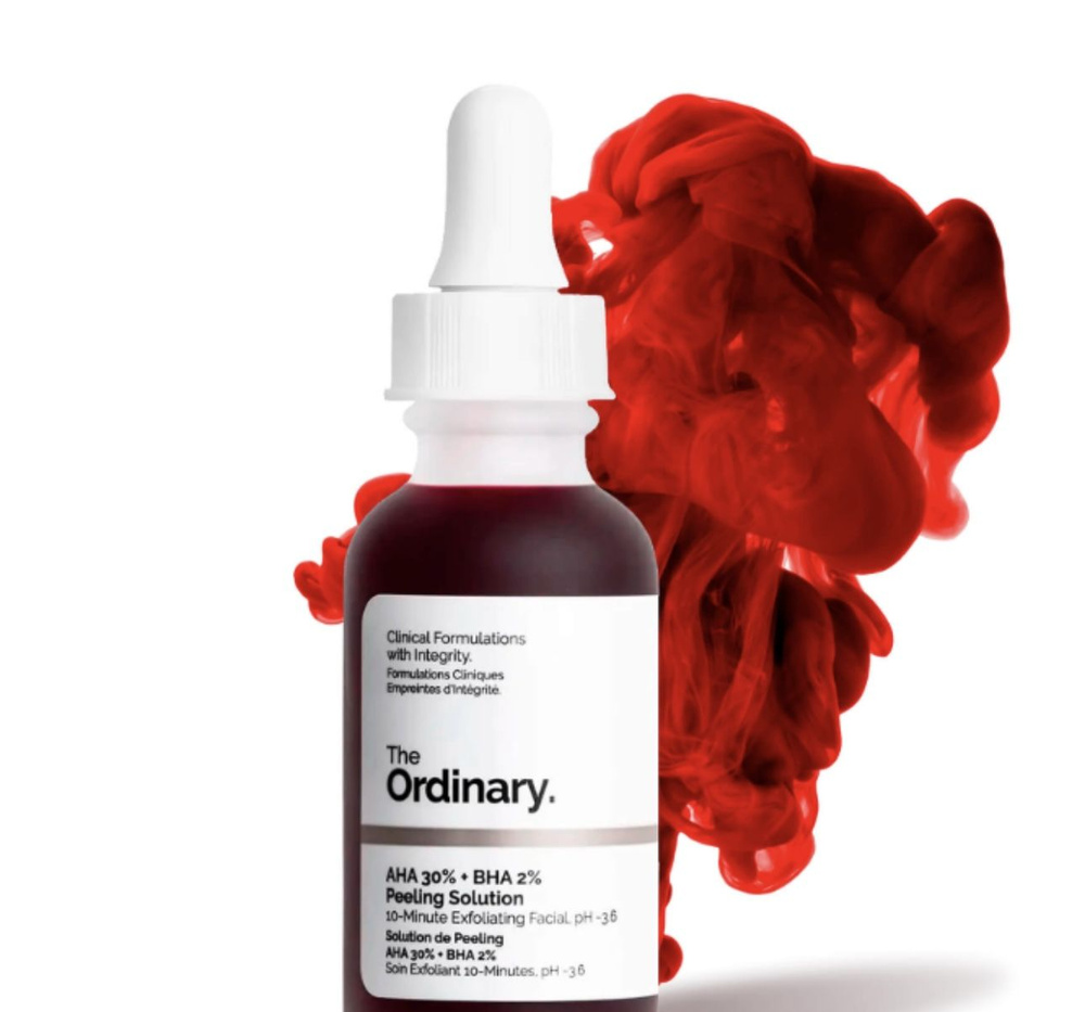The Ordinary Кровавый пилинг сыворотка для лица 30 мл AHA 30% + BHA 2% ...