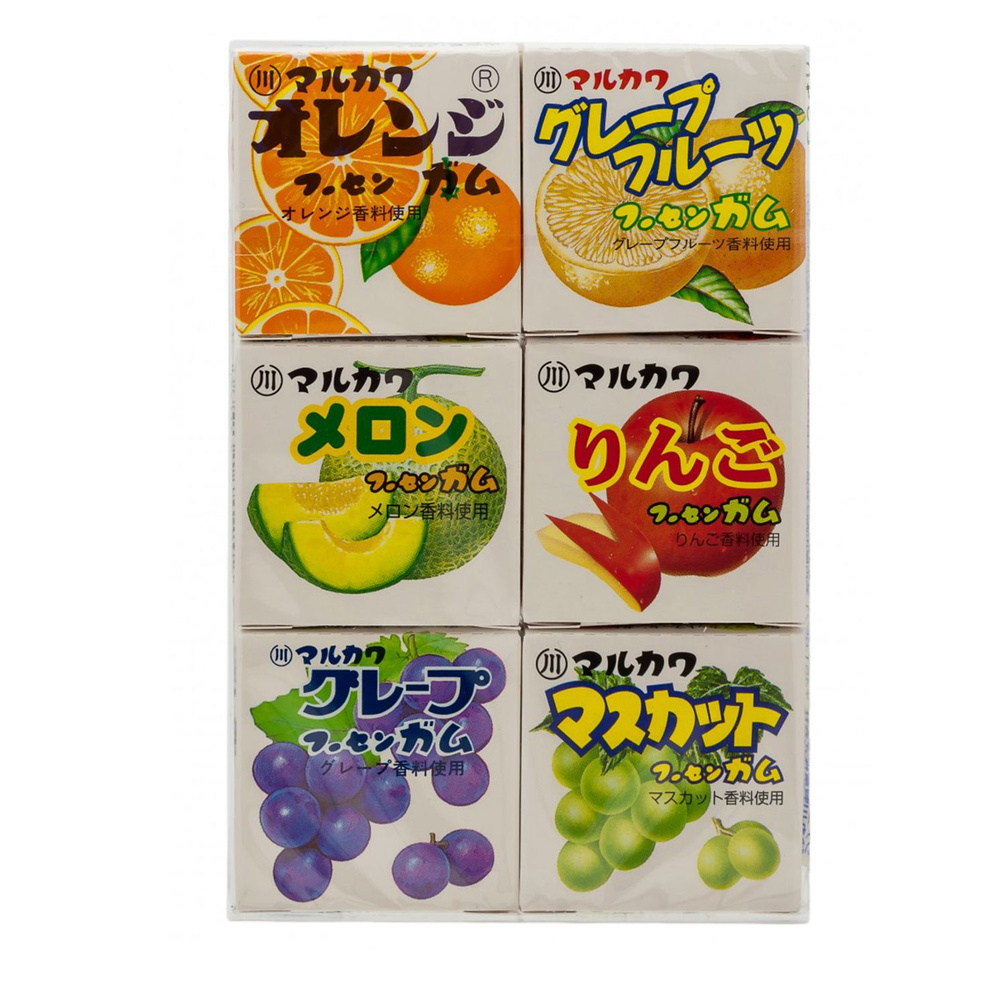 Marukawa / Резинка жевательная Ассорти из 6 фрукт.вкусов, 32,4 г, 15уп  #1
