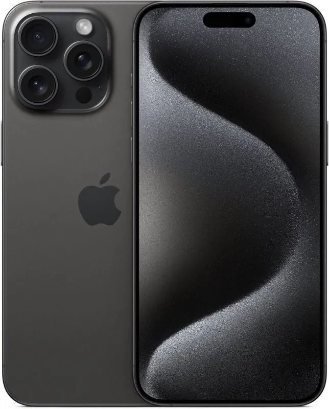 Apple Смартфон iPhone 15 Pro 256 ГБ Black Titanium EU 8/256 ГБ, черный матовый  #1