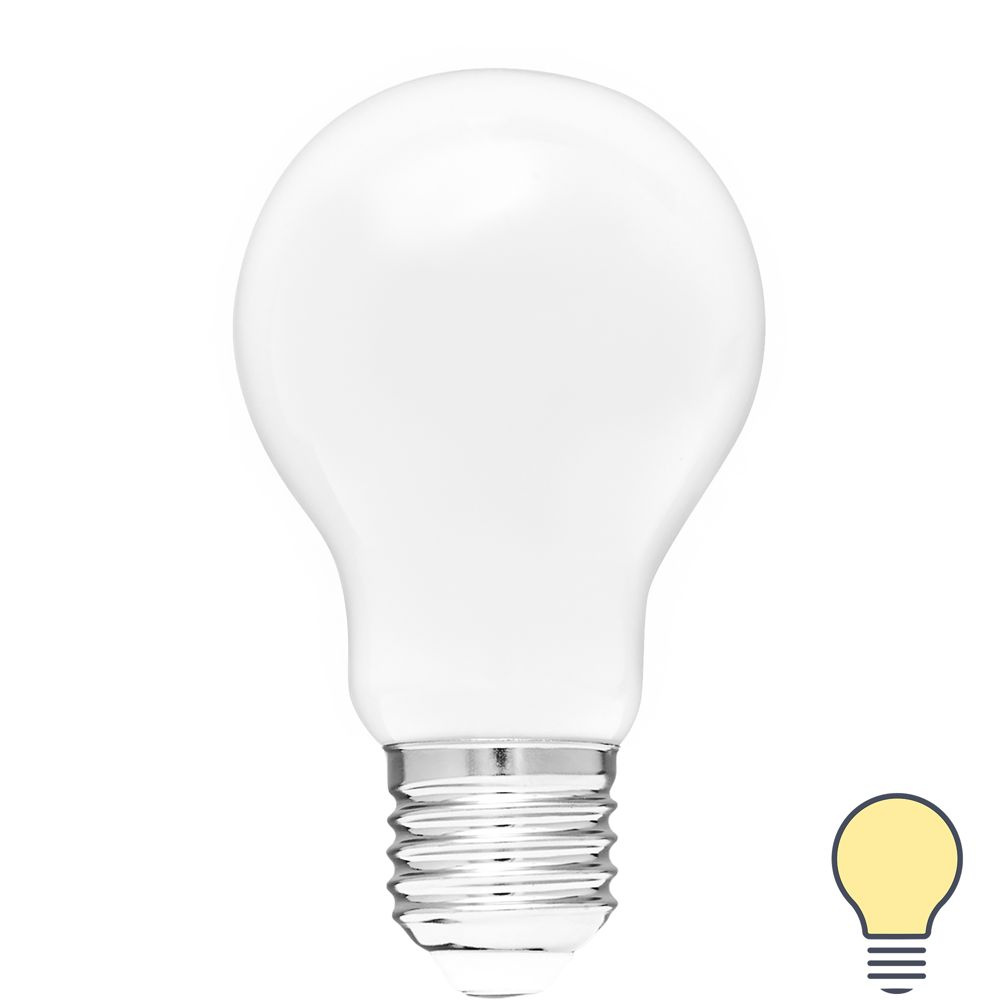 Лампа светодиодная Volpe LEDF E27 220-240 В 6 Вт груша матовая 600 лм теплый белый свет  #1