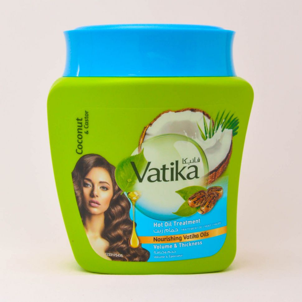 Vatika COCONUT AND CASTOR Volume And Thickness Mask, Dabur (Ватика Кокос и касторовое масло Маска Объем #1