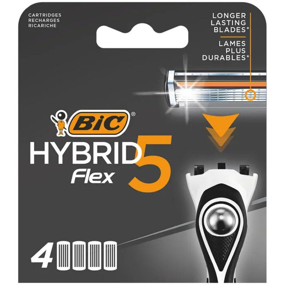 Bic Сменные кассеты для мужских бритв Hybrid 5 Flex, 5 лезвий, 4 шт/уп  #1