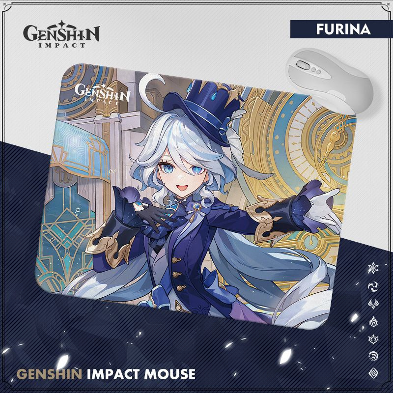 Фурина Genshin Impact (Геншин Импакт) Коврик для мыши компьютерный 20*25 см  #1