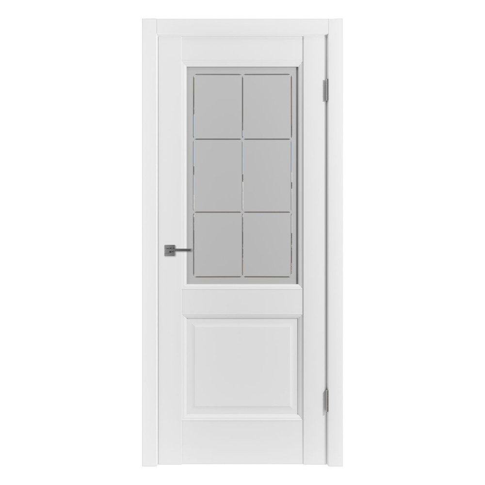 Дверь EMALEX 2 / EMALEX ICE / CRYSTAL CLOUD (700x2000) + коробка + 5 наличников  #1