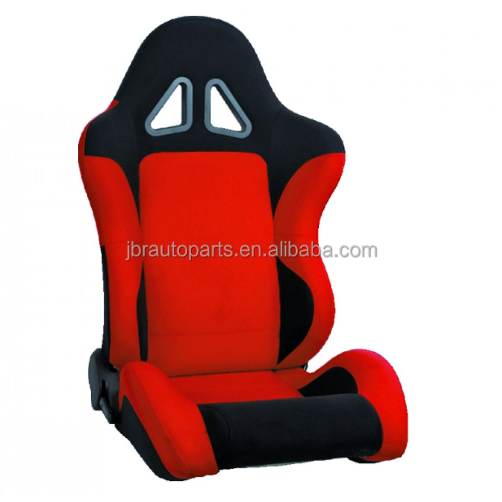 Спортивное гоночное сиденье JBR 1068 Ананас, черно-красное с регулировкой  #1
