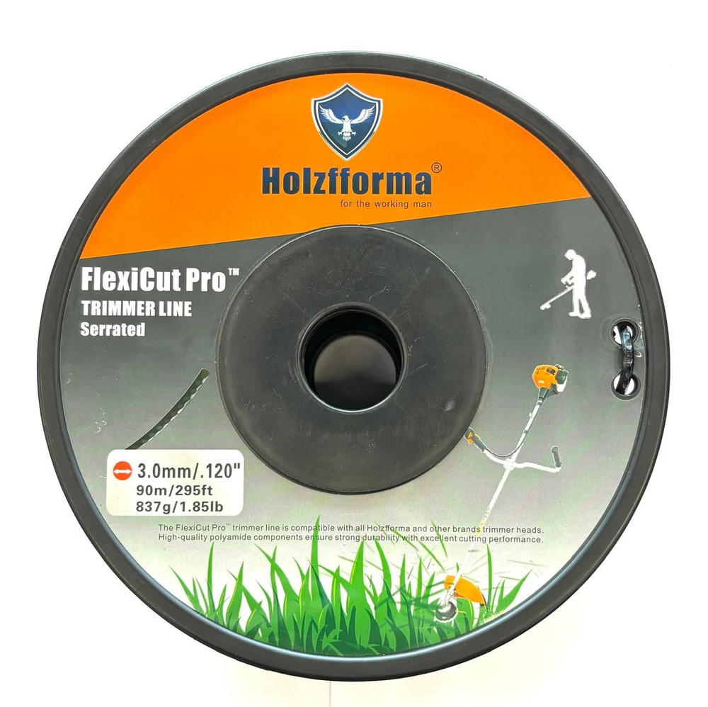 Леска для триммера звездочка flexicut pro 3.0mm/.120"x90m/295ft #1