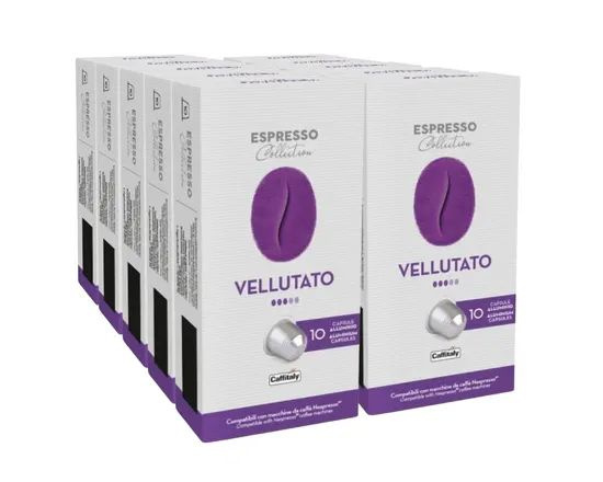 Кофе в алюминиевых капсулах Nespresso Vellutato 100% arabica, для кофемашин Nespresso, 100 капсул.  #1