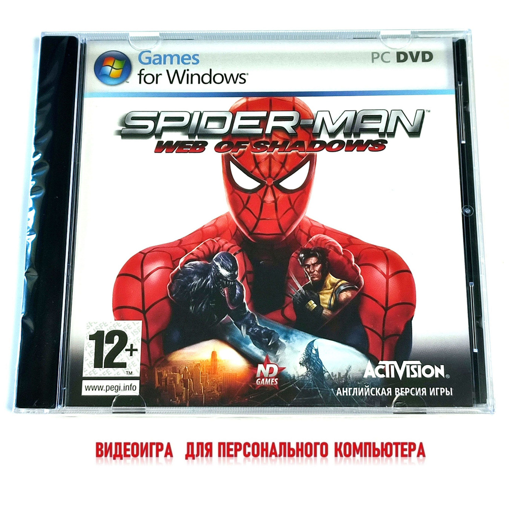 Видеоигра. Spider-Man: Web of Shadows (2008, Jewel, PC-DVD, для Windows PC, английская версия) экшен, #1