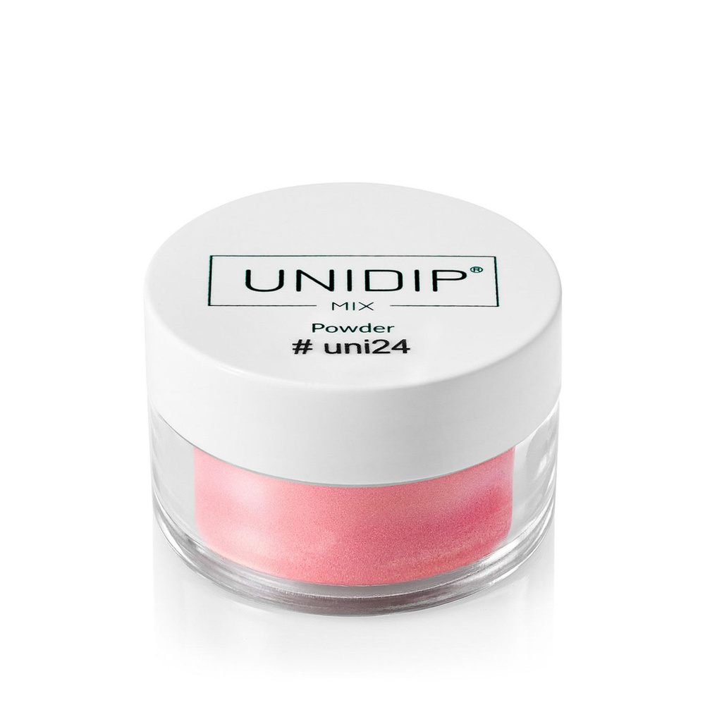 UNIDIP #uni24 Светится в темноте / Дип-пудра для покрытия ногтей без УФ 14 г  #1