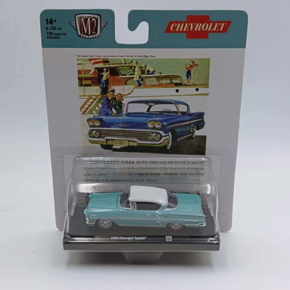 Машинка 1/64 M2 machine Car model toy 1958 Chevrolet Impala A #1