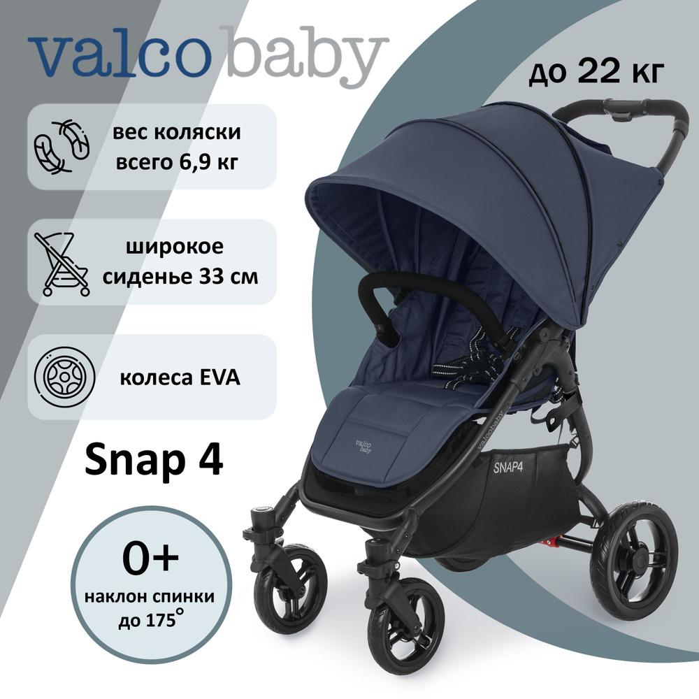Коляска прогулочная детская Valco Baby Snap 4, цвет: Deep Blue #1