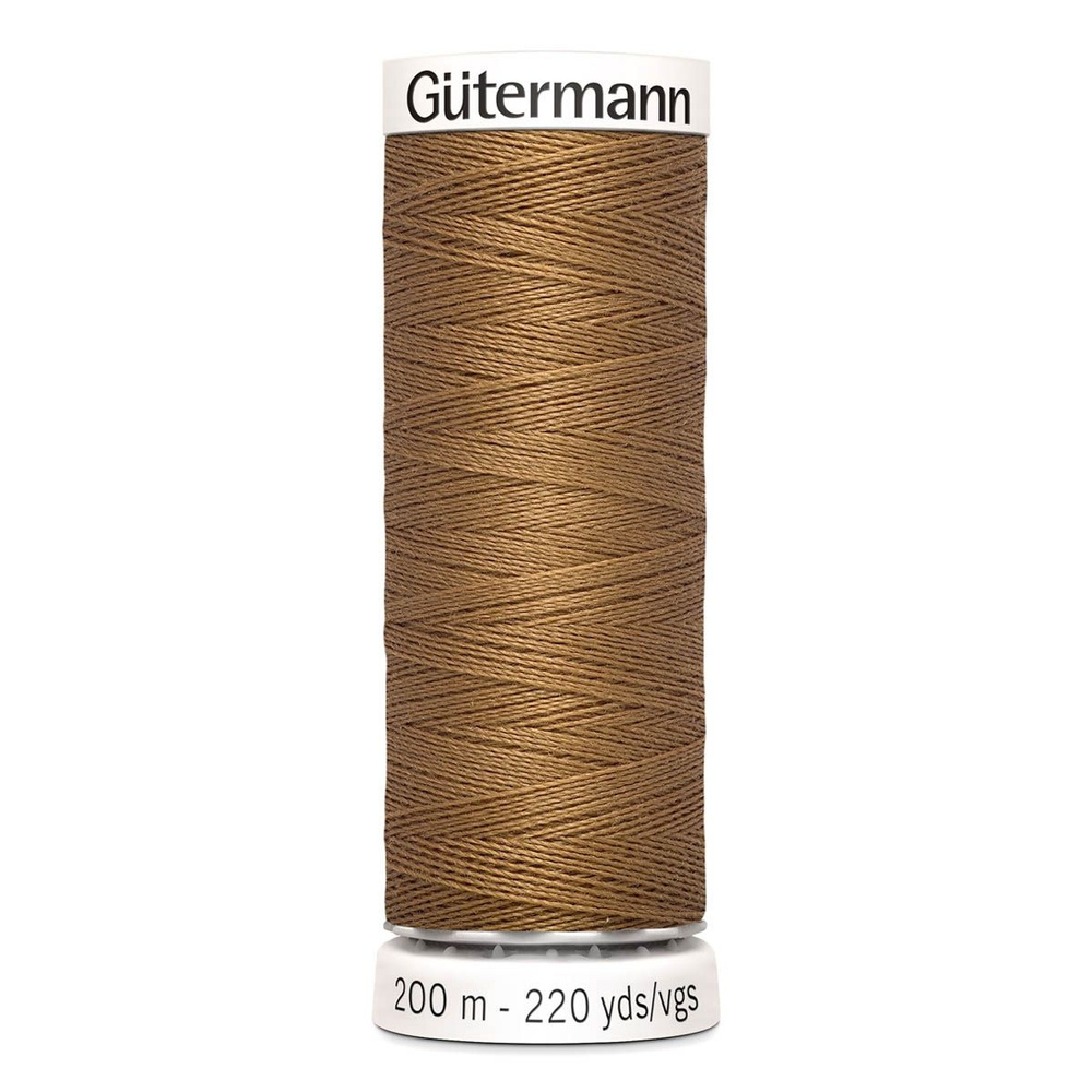 Нить Gutermann, Sew-All 100/200м для всех материалов, 100% п/э, цвет 887 бежево-горчичный  #1