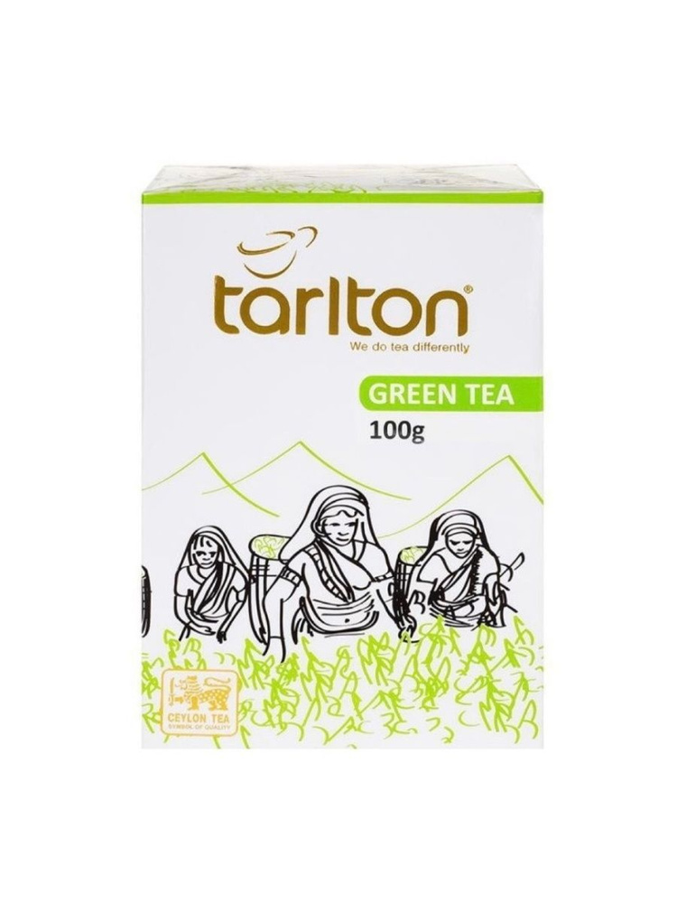 Чай цейлонский зеленый байховый "TARLTON" 100 гр #1